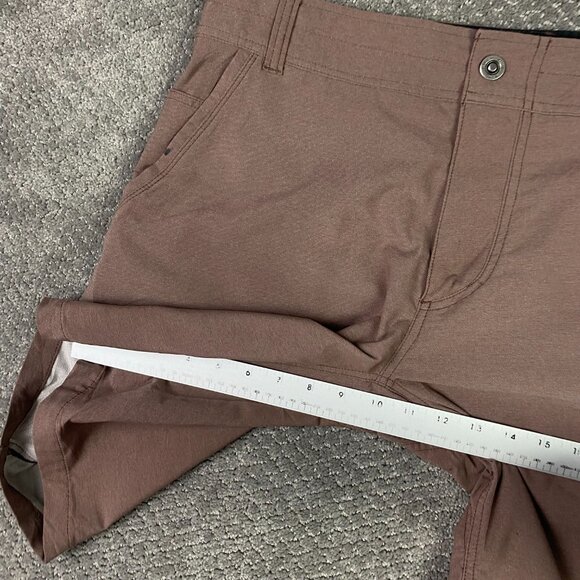 Kuhl Shorts Men's 35 Brown Amphibia Hybrid Swim Hiking Outdoors - Picture 16 of 16